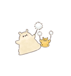 ふわふわやさしいプリンのともだち！（個別スタンプ：19）