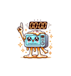 電子レンジ宇宙人 ディンドン（個別スタンプ：1）