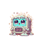 電子レンジ宇宙人 ディンドン（個別スタンプ：3）