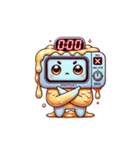 電子レンジ宇宙人 ディンドン（個別スタンプ：4）