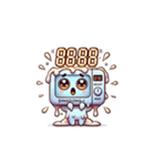 電子レンジ宇宙人 ディンドン（個別スタンプ：8）