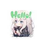 挨拶をするちびキャラ達（個別スタンプ：3）