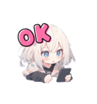 挨拶をするちびキャラ達（個別スタンプ：7）