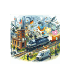 鉄道警備会社®︎PROTECTION4（個別スタンプ：14）