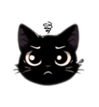 黒猫にゃんにゃんの日常（個別スタンプ：3）