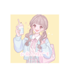 ファンシー ゆめかわいい イラスト 女の子（個別スタンプ：2）