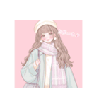 ファンシー ゆめかわいい イラスト 女の子（個別スタンプ：5）