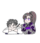でふぉるめ龍勝院ちゃんとしろうさま（個別スタンプ：1）