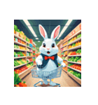 白いウサギの日常5（個別スタンプ：11）