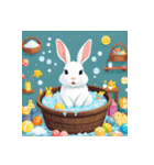 白いウサギの日常5（個別スタンプ：16）