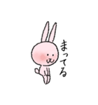 ピンクなうさぎ（日常）（個別スタンプ：3）