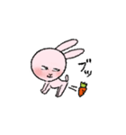 ピンクなうさぎ（日常）（個別スタンプ：4）