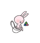 ピンクなうさぎ（日常）（個別スタンプ：14）