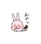 ピンクなうさぎ（日常）（個別スタンプ：34）