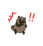 ようすのおかしいタヌキ（個別スタンプ：3）
