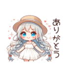 ゆるふわワンピース女子の日常 02（個別スタンプ：2）