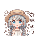 ゆるふわワンピース女子の日常 02（個別スタンプ：4）