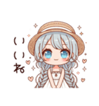 ゆるふわワンピース女子の日常 02（個別スタンプ：9）