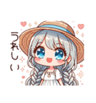 ゆるふわワンピース女子の日常 02（個別スタンプ：15）