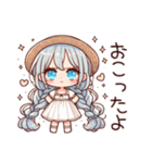 ゆるふわワンピース女子の日常 02（個別スタンプ：22）