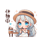 ゆるふわワンピース女子の日常 02（個別スタンプ：24）