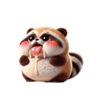 日本のアライグマ犬 やる気ゼロ（個別スタンプ：3）