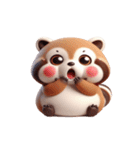 日本のアライグマ犬 やる気ゼロ（個別スタンプ：8）
