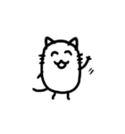 楽にかいた猫（個別スタンプ：3）