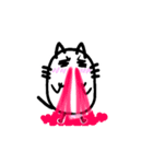 楽にかいた猫（個別スタンプ：6）