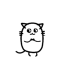 楽にかいた猫（個別スタンプ：9）