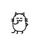 楽にかいた猫（個別スタンプ：10）