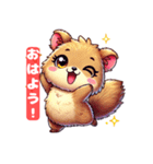 くわらびあいさつスタンプ（個別スタンプ：1）