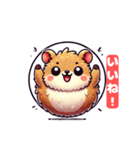 くわらびあいさつスタンプ（個別スタンプ：7）
