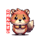 くわらびあいさつスタンプ（個別スタンプ：24）