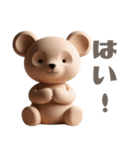 【敬語で挨拶】春色3Dクマちゃん（個別スタンプ：28）