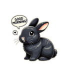 ウサギに肉球はありません（個別スタンプ：3）