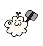 ゆるい雲の生き物（個別スタンプ：4）