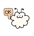 ゆるい雲の生き物（個別スタンプ：8）