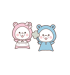 【素材】動く♪くまのおうちの春（個別スタンプ：1）