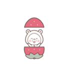 【素材】動く♪くまのおうちの春（個別スタンプ：4）
