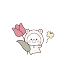 【素材】動く♪くまのおうちの春（個別スタンプ：9）