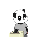 不思議に思うパンダ（個別スタンプ：19）