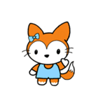 狐とほっきょくぎつね（個別スタンプ：3）