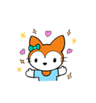 狐とほっきょくぎつね（個別スタンプ：10）