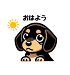 ミニチュアダックスのきもち♡（個別スタンプ：1）