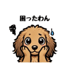 ミニチュアダックスのきもち♡（個別スタンプ：13）