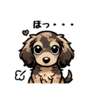 ミニチュアダックスのきもち♡（個別スタンプ：16）