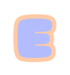カラフル♡アルファベット＆数字（個別スタンプ：5）