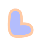カラフル♡アルファベット＆数字（個別スタンプ：12）