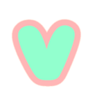 カラフル♡アルファベット＆数字（個別スタンプ：22）